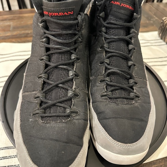 Nike Air Jordan 9 Retro particle grey Men's Black Sneakers sz 12.5 - Picture 1 of 5